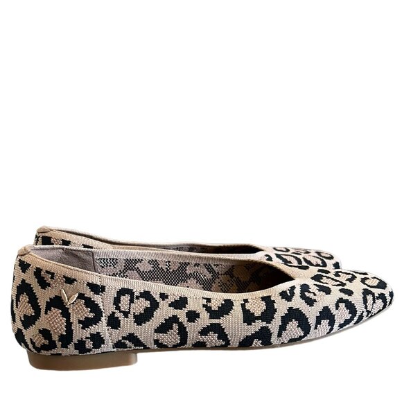 VIVIAIA NEW Square-Toe V-Cut Flats Margot 2.0 In Dark Leopard Size 9 - Picture 4 of 12
